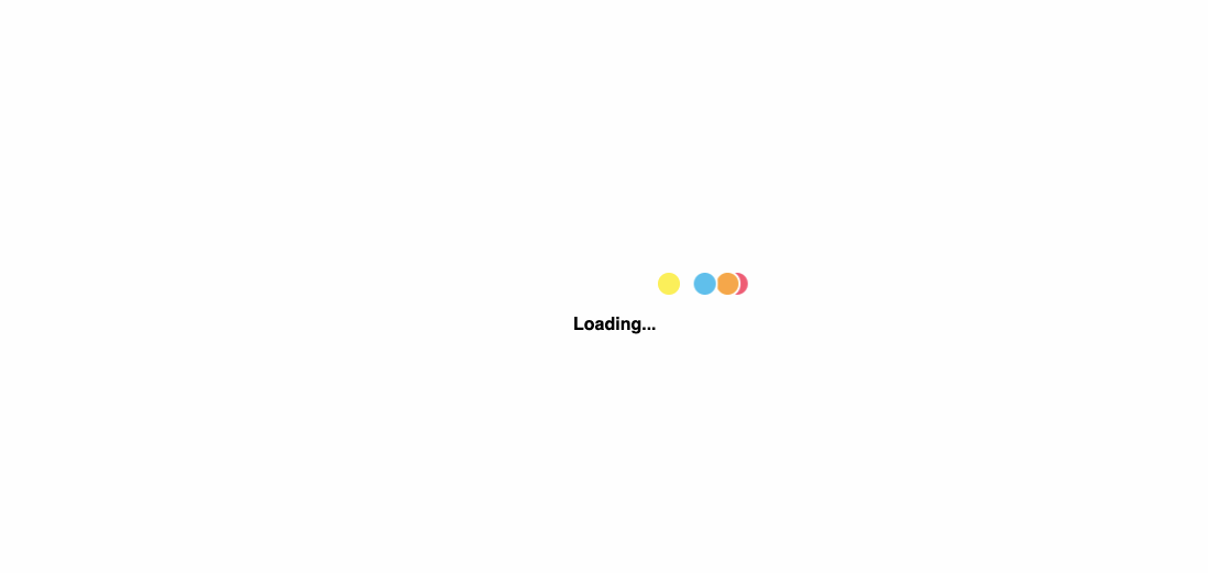 css loading animation: infinite loading dots example